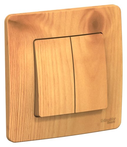 Выключатель с рамкой Systeme Electric Blanca 2-кл. ясень фото Выключатель с рамкой Systeme Electric Blanca 2-кл. ясень картинка